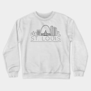 St. Louis Minimal Skyline Crewneck Sweatshirt